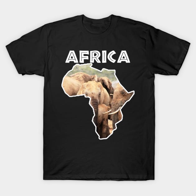 African Wildlife Continent Elephant Bodyguard T-Shirt by PathblazerStudios